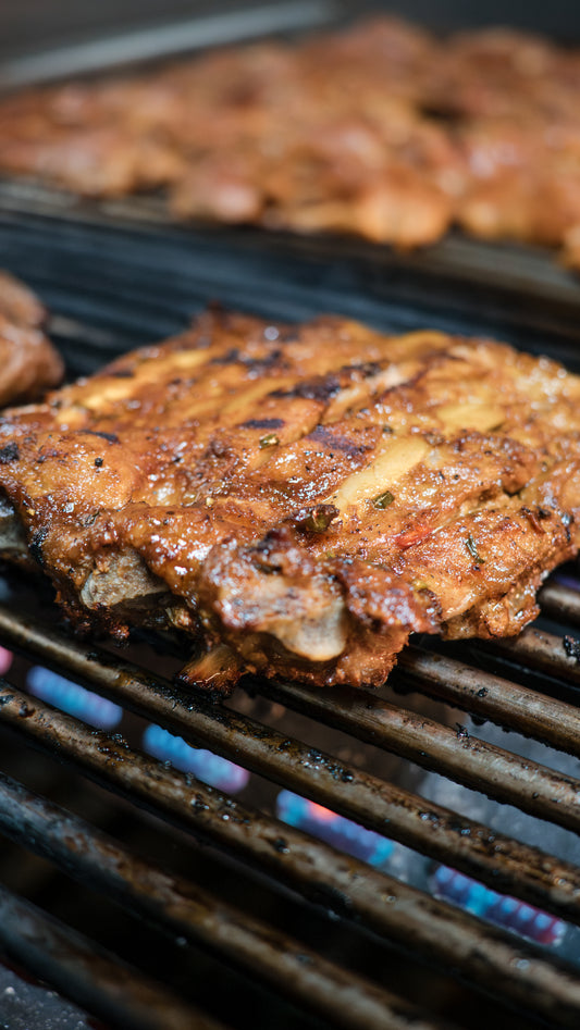 Slow Cooked Glaze Veal Spareribs